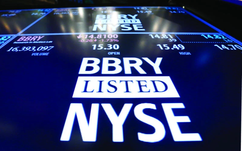 BlackBerry shares plunge 20%
