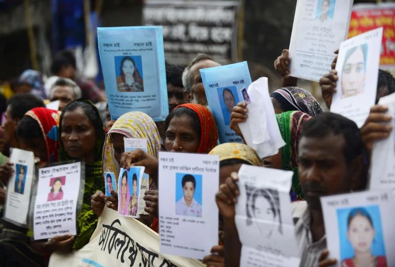 Protest in Bangladesh two months after disaster