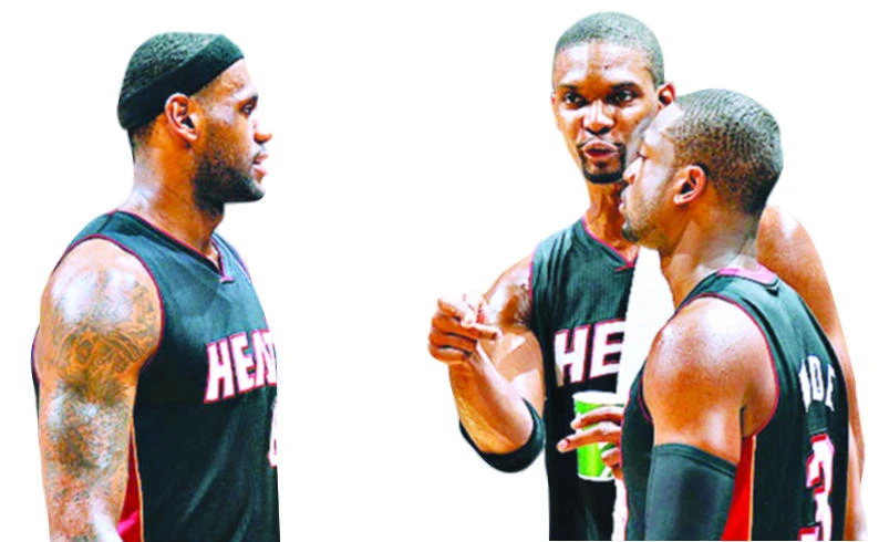 Big 3 help Heat even NBA Finals with Spurs