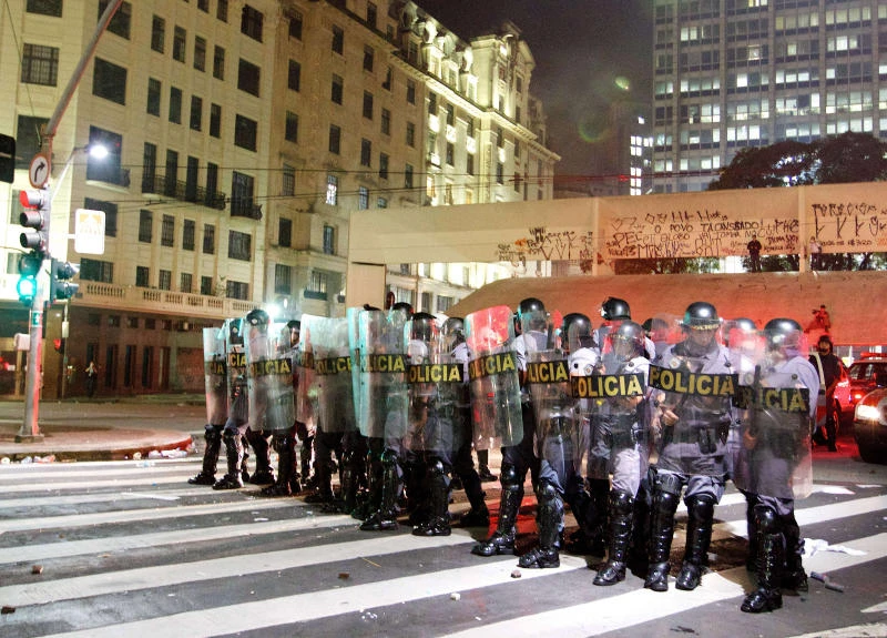 Troops sent to 5 Brazilian cities after protests