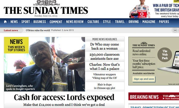 'Cash for access' scandal hits Britain’s parliament