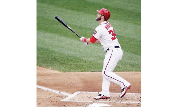 Harper inspires Nationals to rout of Brewers