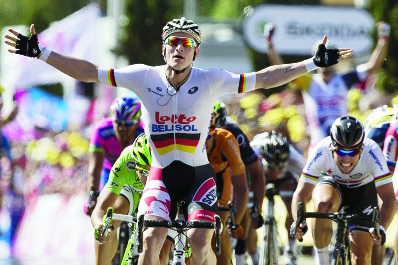 Greipel sprints to stage win, Impey grabs yellow