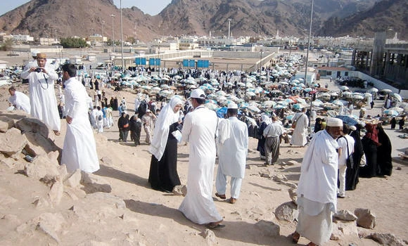 Historic Uhud turned into a marketplace