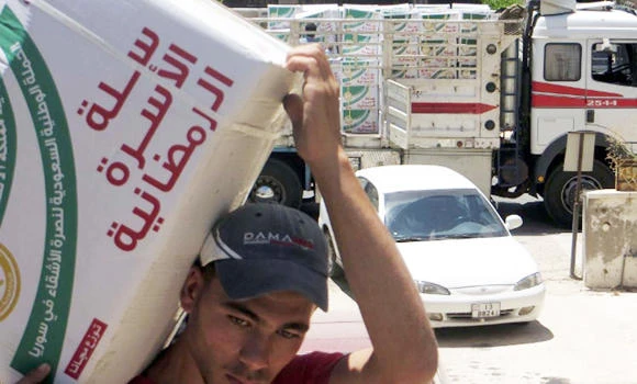 4,500 Ramadan baskets distributed among Syrian refugees in Jordan