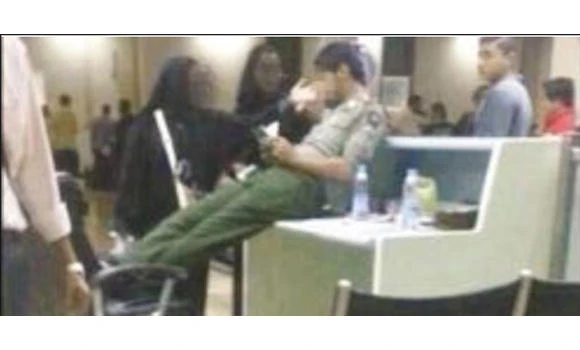 Jeddah airport officer held for ‘rude’ sitting position’