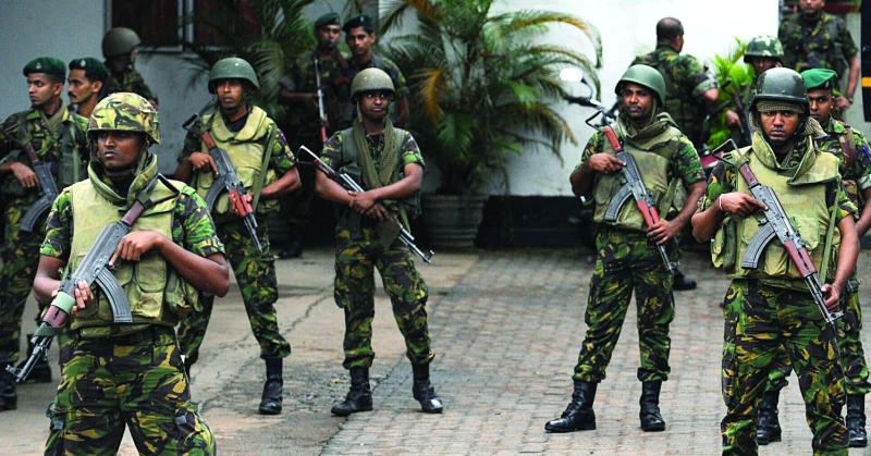 Demonstrators rally against army crackdown on Lankan villagers
