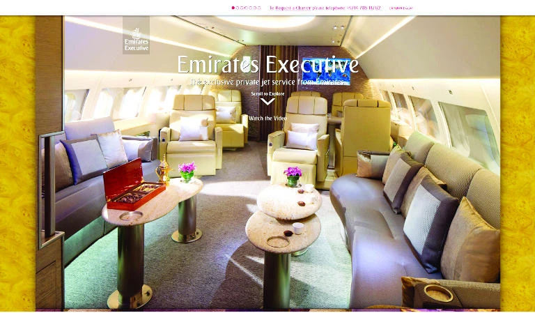 Emirates offers luxury private jet experience