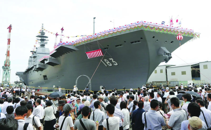 Japan navy unveils biggest warship since WWII