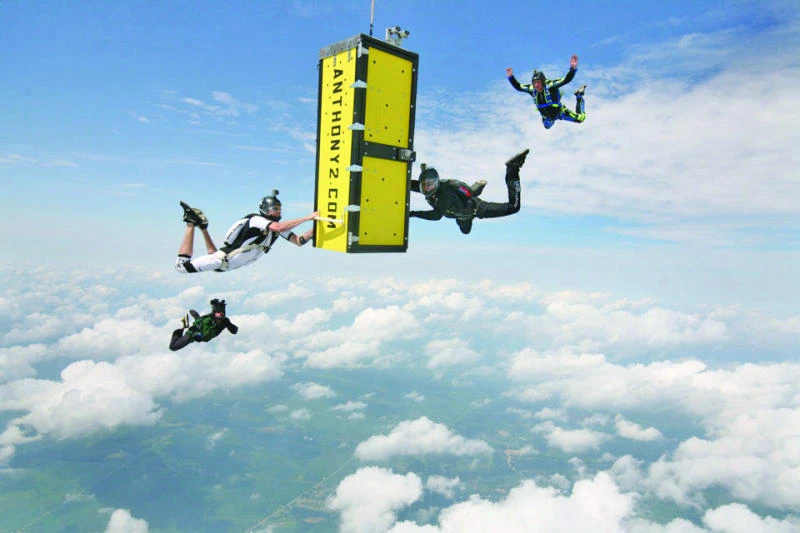 Locked coffin skydive pulls off
