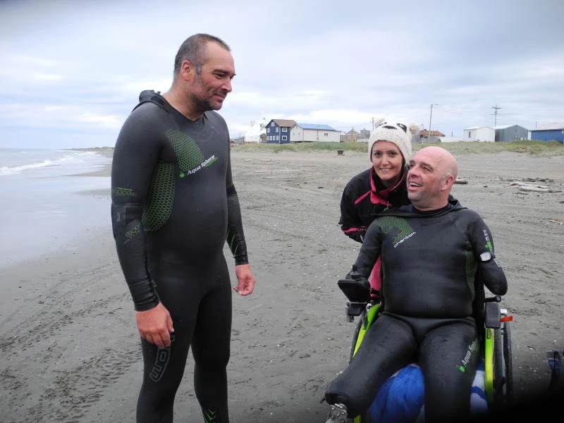 Thieves snatch Channel swimmer’s wheelchair