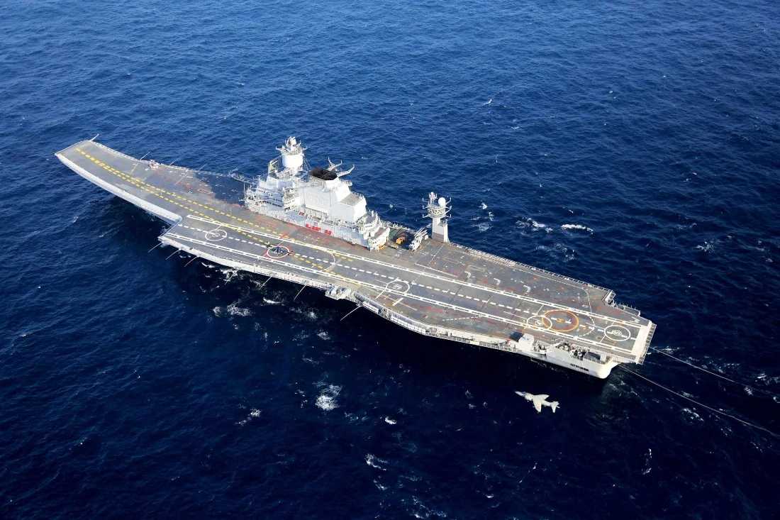 India's first home built aircraft carrier. (AFP)