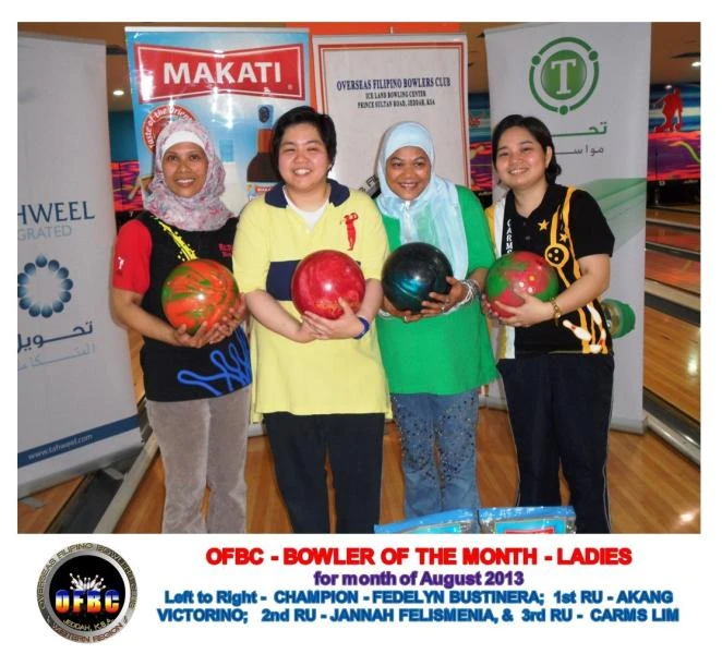 Bustinera, Alcantara Bowlers of the Month for August