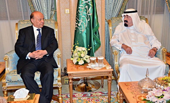 King Abdullah holds talks with Yemeni president
