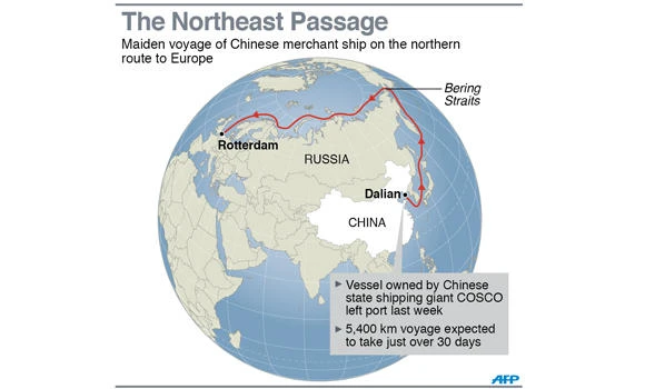 New shipping route shows China’s Arctic ambitions