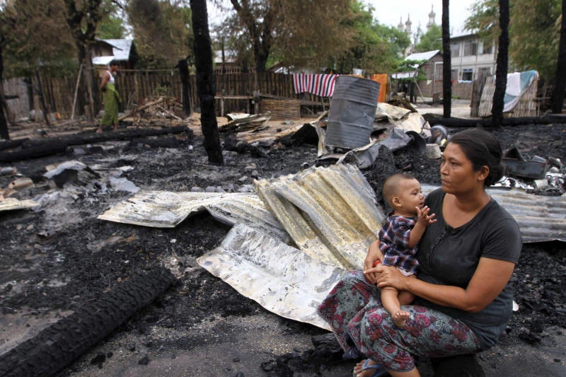 Calm returns to Myanmar town hit by violence