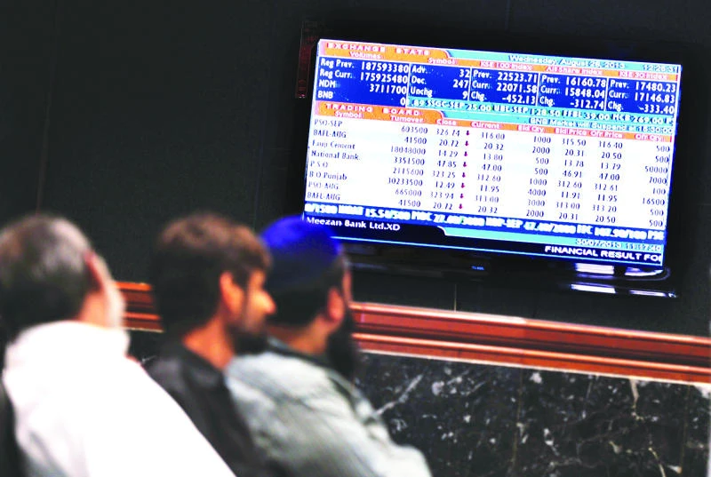 Karachi stocks end higher, rupee up