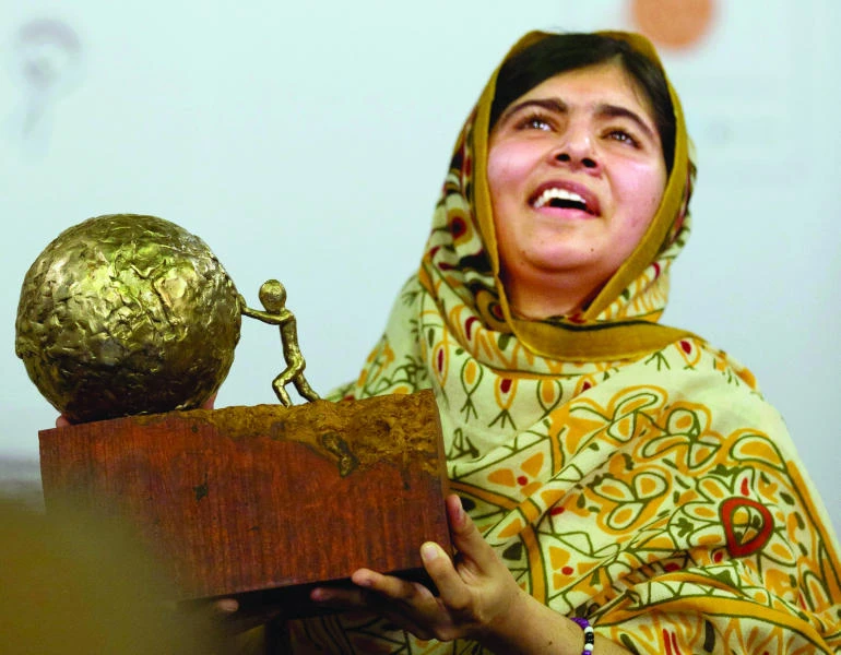 Pakistani education activist Malala honored