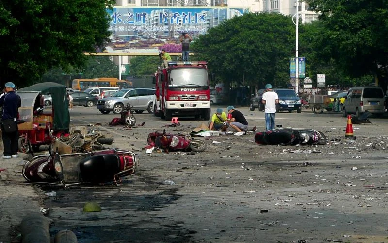 China school explosion kills two, injures 44