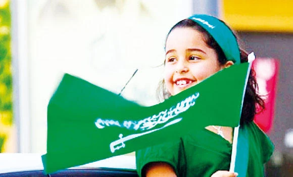Shops go green ahead of Saudi National Day