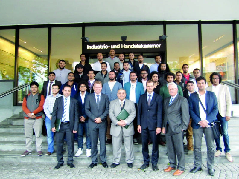 Local students do German internship