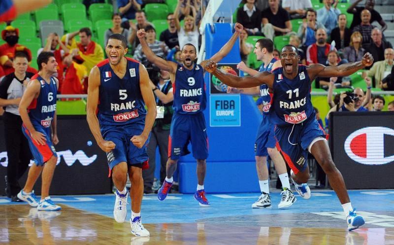 Parker, France near first basketball gold