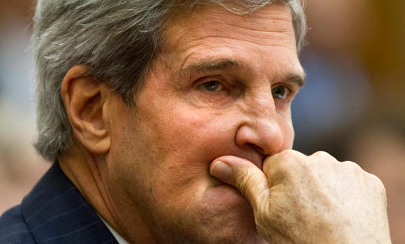 Kerry talks tough in Syria encounter with Russia