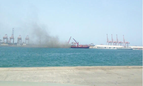 Fire damages Thai cargo vessel at Jeddah Port