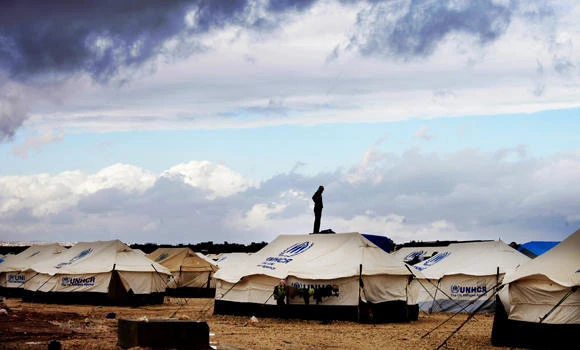 Assaulted: Teenage girl in refugee camp