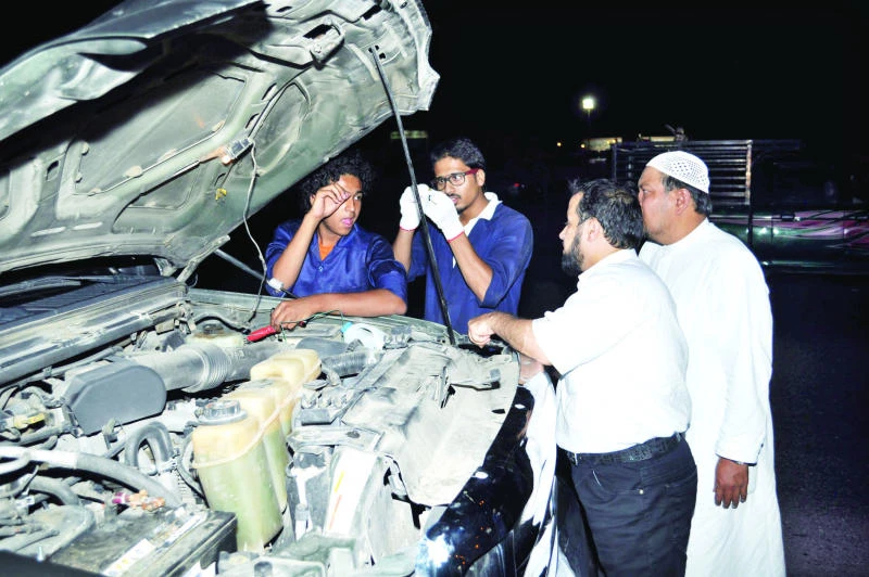 Free car repair service given to Haj pilgrims