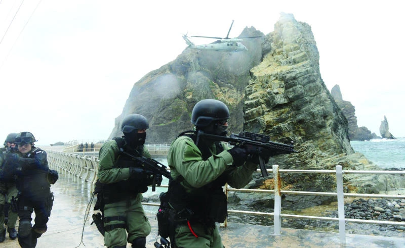 Japan protests S. Korean military drill on islands