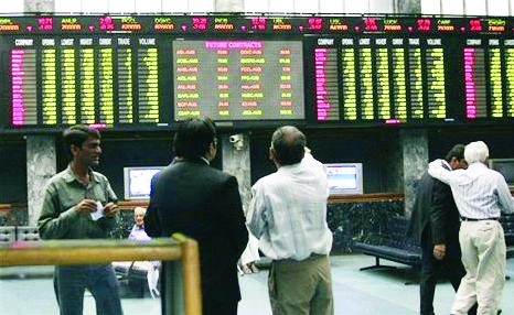 Pakistani stock index rises by 100.41 points