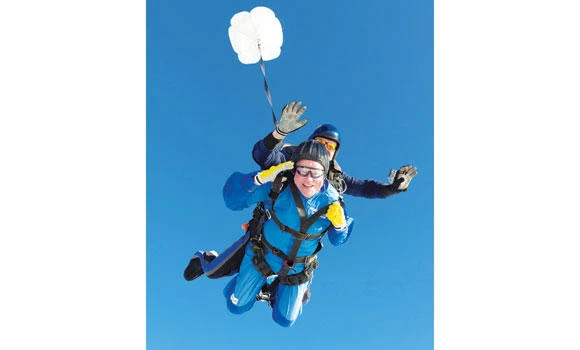 Man skydives on 100th birthday