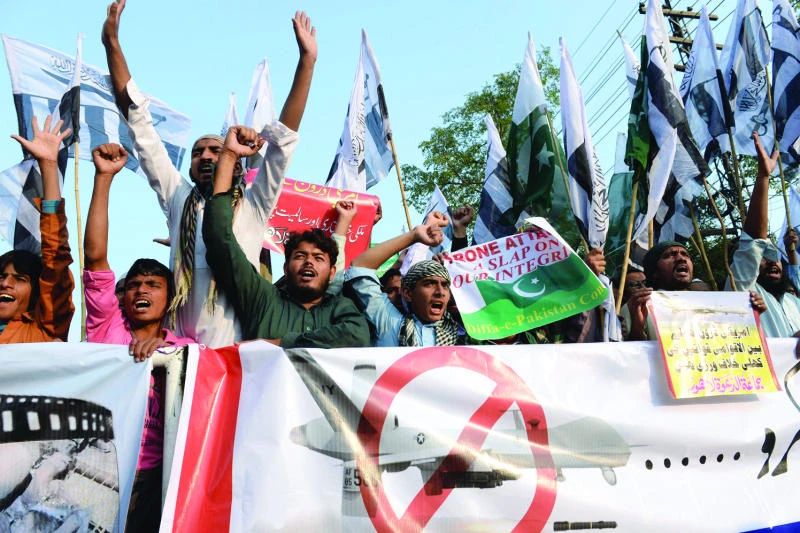 Pakistanis stage protests against US drone strikes