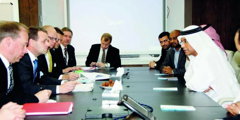 Finnish minister and Mobily CEO review investment