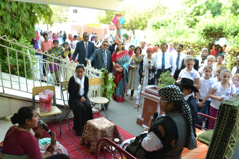 Students showcase Indian village life