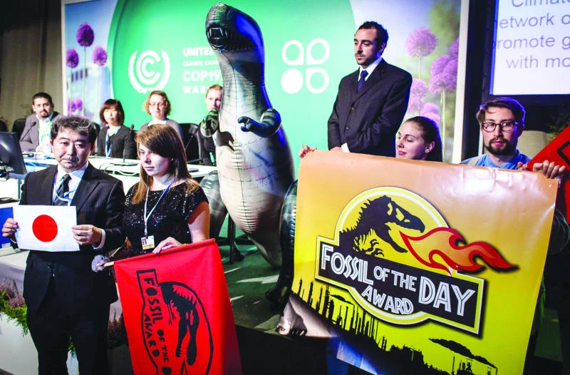 Japan criticized at climate talks after slashing CO2 target