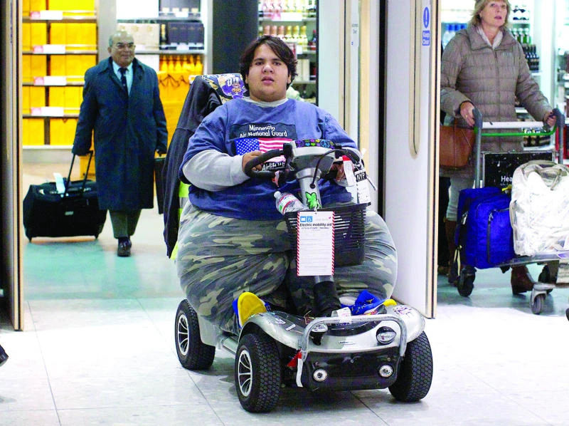 ‘Too fat to fly’ Frenchman lands at London airport