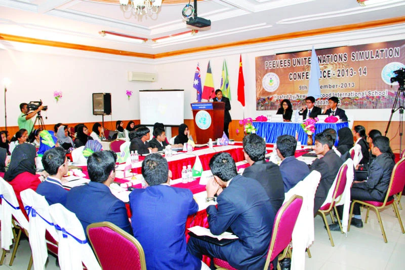Students hone their speaking skills at Al-Wurood UN event