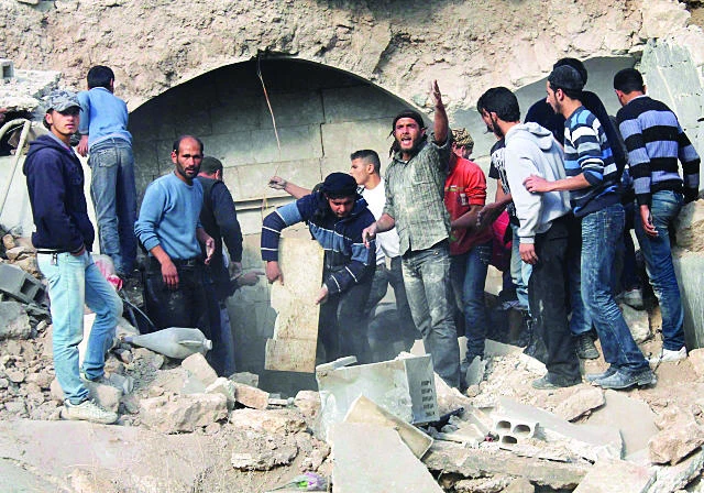 15 govt militiamen killed near Aleppo