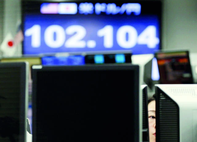 Yen hits 6-month low vs. US dollar