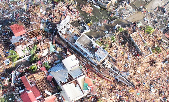 Tons of aid in Philippines, but not where needed