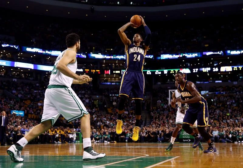 George leads Pacers to victory over Celtics