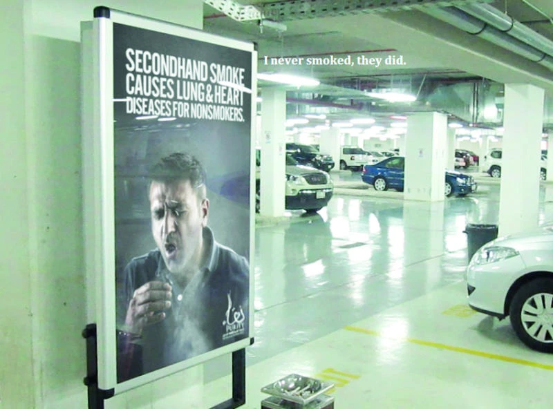 Fines to be imposed for smoking in public areas