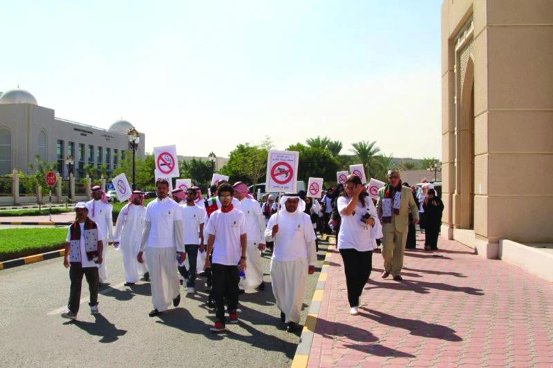 Saudi students in UAE take the lead in anti-smoking campaign