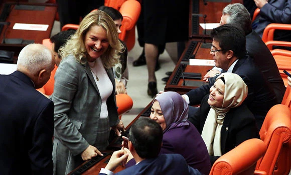 Trousers ban lifted for female Turk MPs