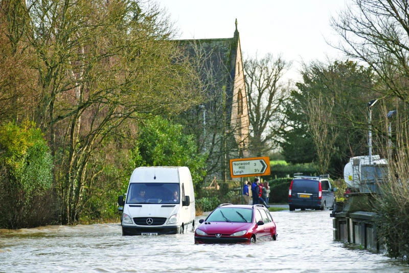 Storms leave 50,000 UK homes without electricity