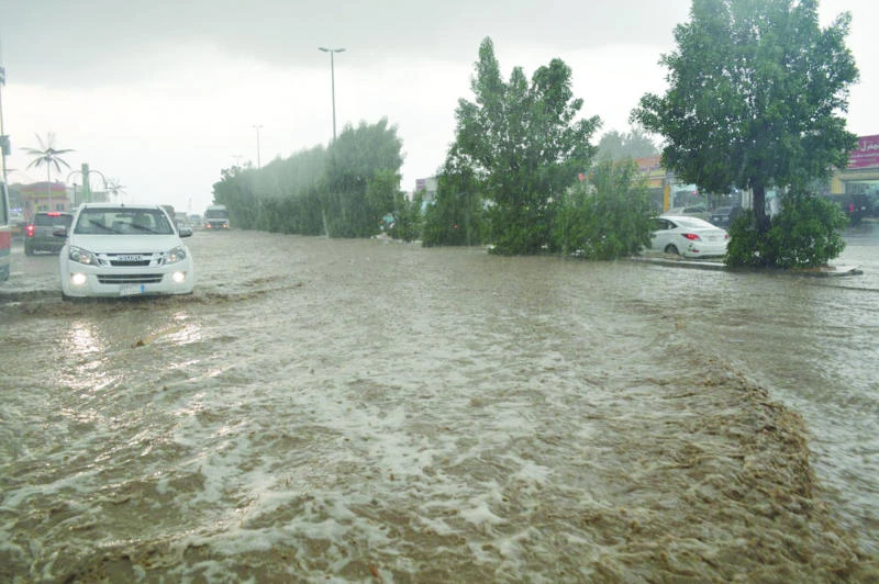 Rains trigger rock slide, floods