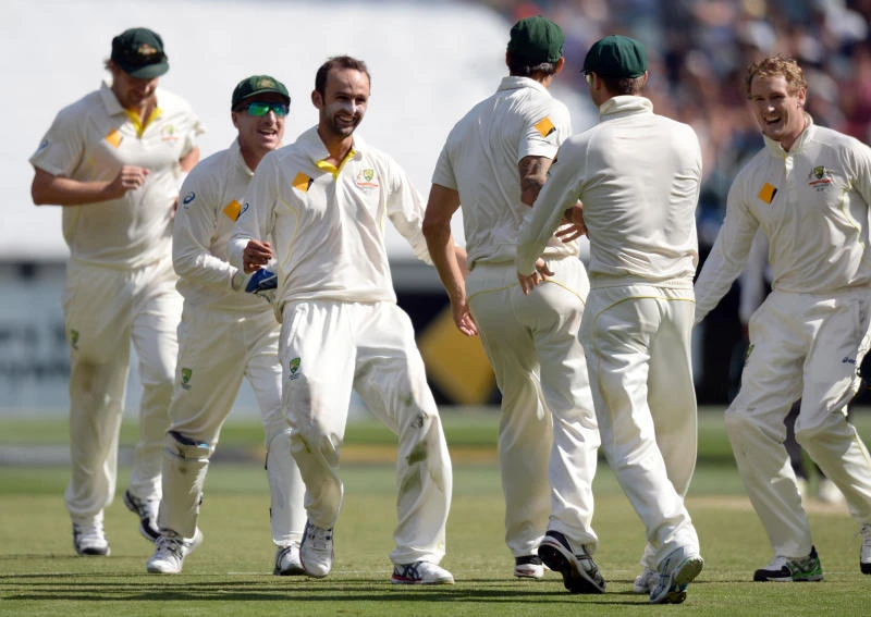 Australia chases 201 runs for victory as England crumbles in Ashes Test