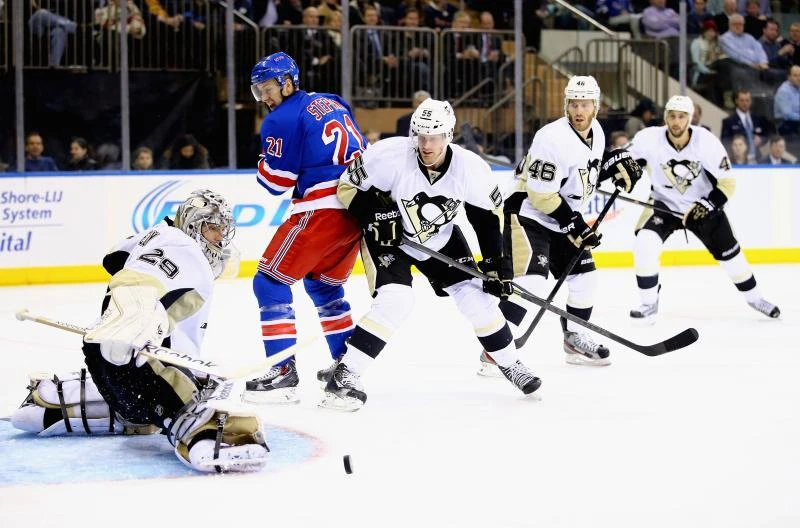 Sutter leads Penguins to shootout win over Rangers